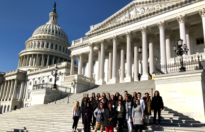 Social Work HEALS Scholars At U.S. Capitol Building.